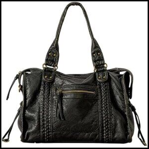 Large Y2K Hobo Bag Vegan Leather Crossbody Shoulder Tote Vintage Chic